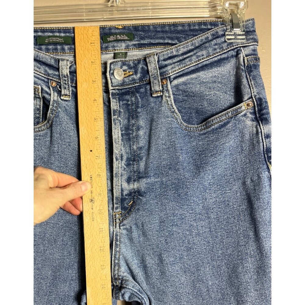 Wild Fable Jeans High Rise Straight Crop 26" Inseam Blue Comfy Relaxed Womens 8 - Picture 5 of 8